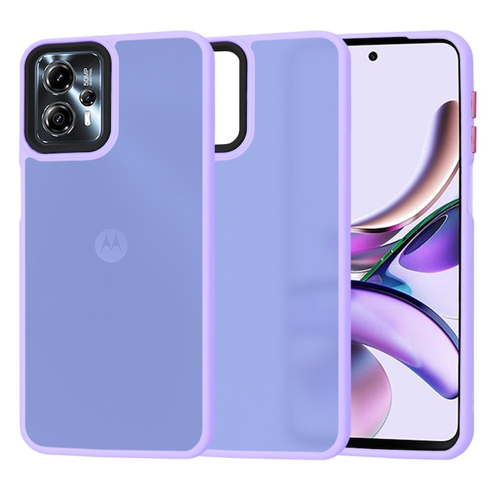 Husa compatibila cu Motorola Moto G13/G23, RAO Ultimate, HaloFrost Series, M45, Premium Lexgard, Light Mov