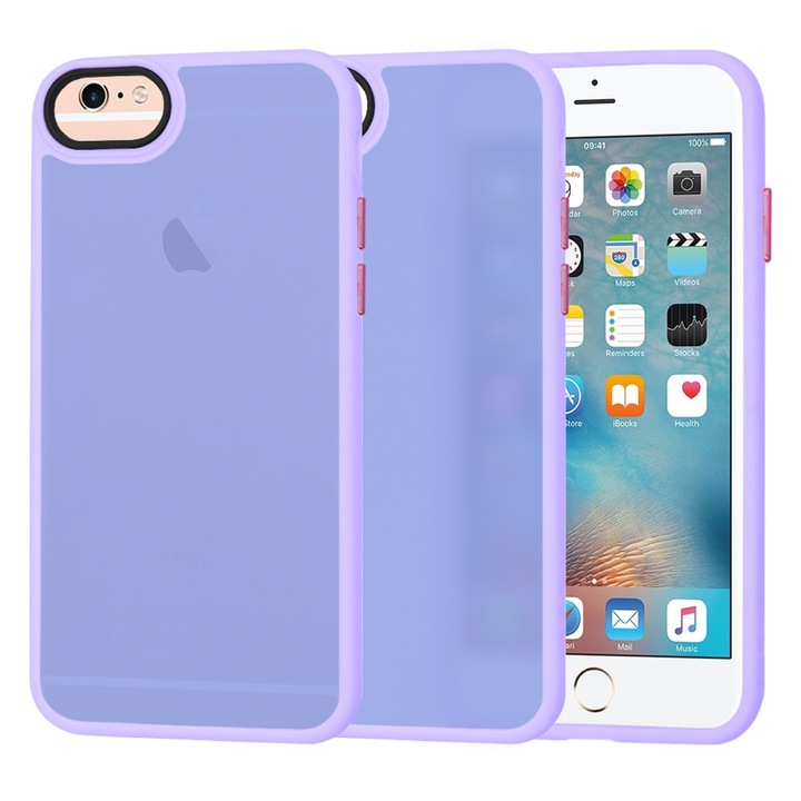 fixGuard HaloFrost sorozatú tok iPhone 6 / 6s / 7 / 8 / SE 2, SE 2020 / SE 3, SE 2022 telefonokhoz - Világos lila