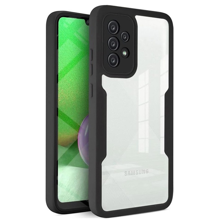 Калъф fixGuard ColorVerse 360 Series + Screen Protector за Samsung Galaxy A52 4G / A52 5G / A52s 5G - Black