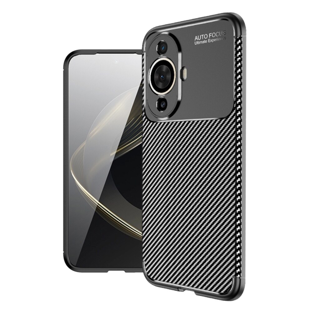 Husa pentru Huawei nova 11 / nova 12s, Techsuit CarbonFiber, Black