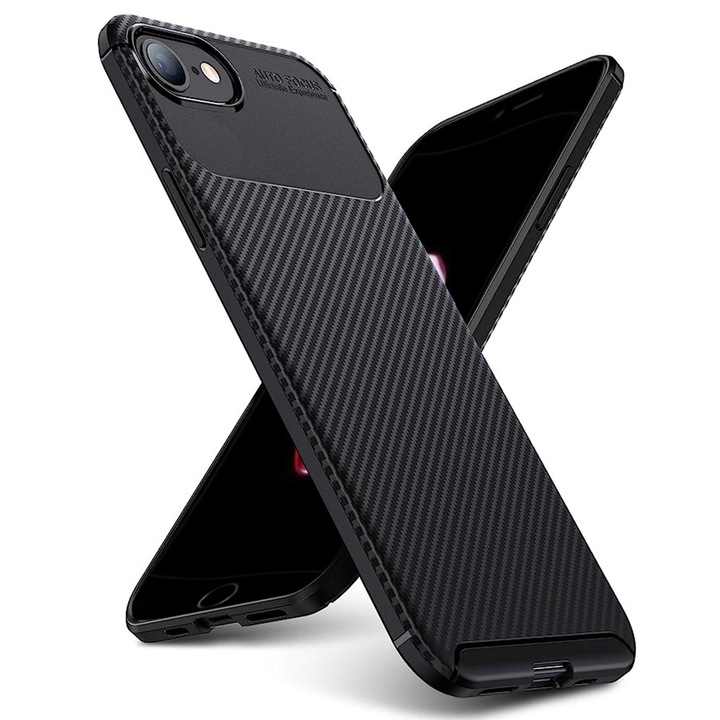 fixGuard CarbonFiber tok iPhone 7 / 8 / SE 2, SE 2020 / SE 3, SE 2022 telefonokhoz - Fekete
