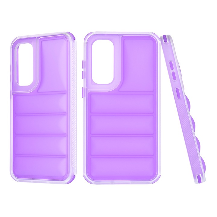 Husa Protectie pentru Samsung Galaxy S23 FE, Cipsir Safe, Wave Shield, V43, Termoplastic, Violet