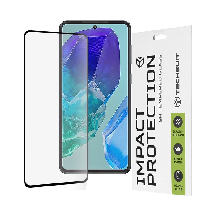 Стъклен Протектор fixGuard Armor Impact, Full Glue Glass за Samsung Galaxy M55 - Black
