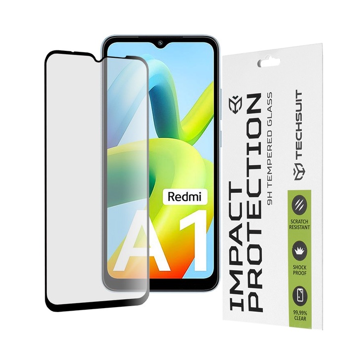 Üvegvédő fixGuard Armor Impact, Full Glue Glass for Xiaomi Redmi A1 / A1+ / A2 / A2+ - fekete