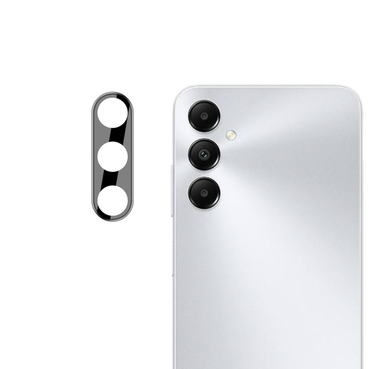 Fóliapáncél pajzs Samsung Galaxy A05s kamerához, Cipsir Safe, teljes kameraüveg, S49, törésálló kristály, intenzív sötét