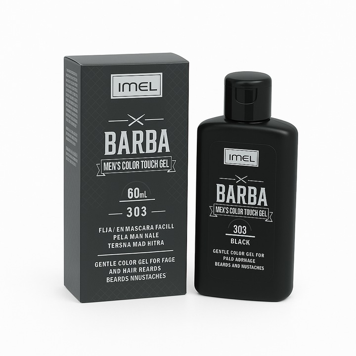 Gel nuantator pentru barbati, pentru par si barba, Maro, 60 ml