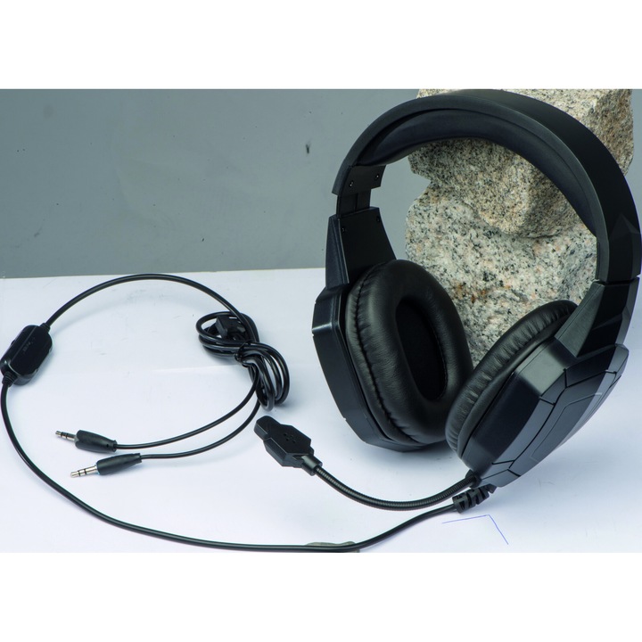 Casti gaming Thermaltake Cronos AD, Black