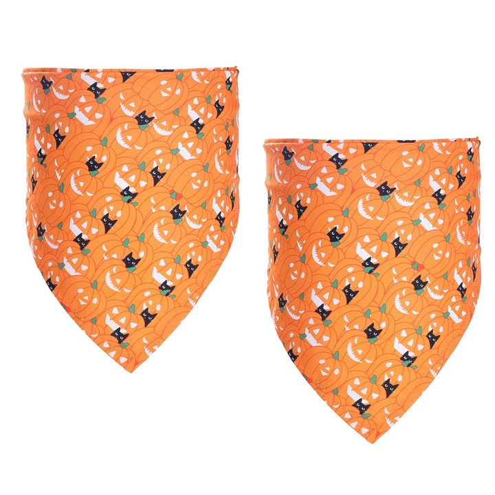 Bandana Triunghiulara AMRINUGL pentru Caini Mici, Material Respirabil, 45x45x65cm, Multicolor