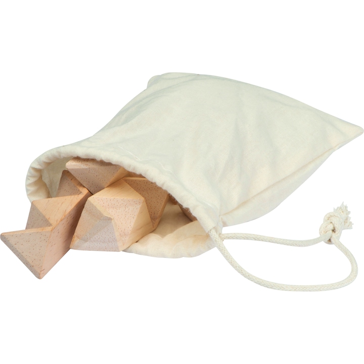 Toulouse 3D-s csillag alakú fa puzzle, pamut tasakban