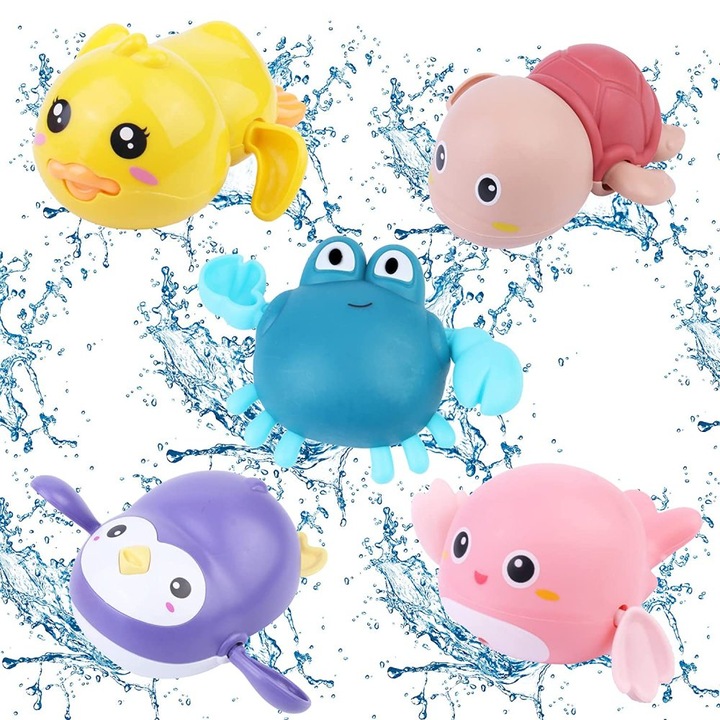 Set jucarii baie HERUSI 5 animale colorate 1-3 ani