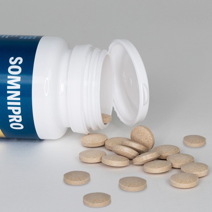 Supliment alimentar pentru somn, reducerea stresului si anxietatii, Somnipro, 40 comprimate, Pro Natural