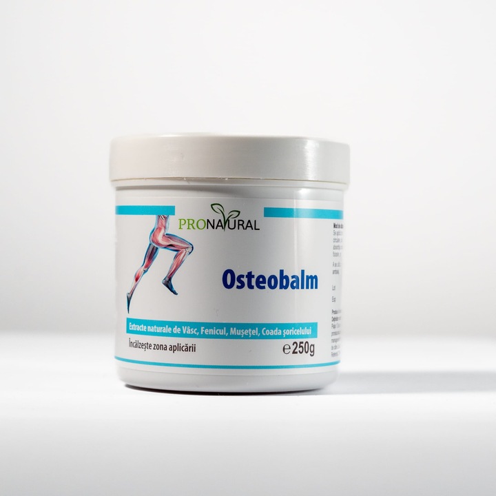 Gel pentru articulatii si muschi, Osteobalm, Pro Natural, 250 g