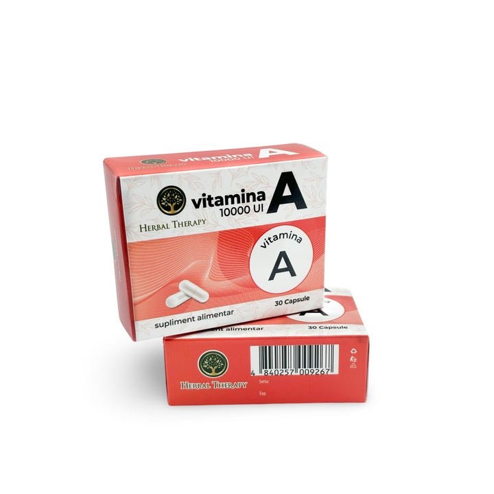Vitamina A, 10 000 UI, 30 capsule