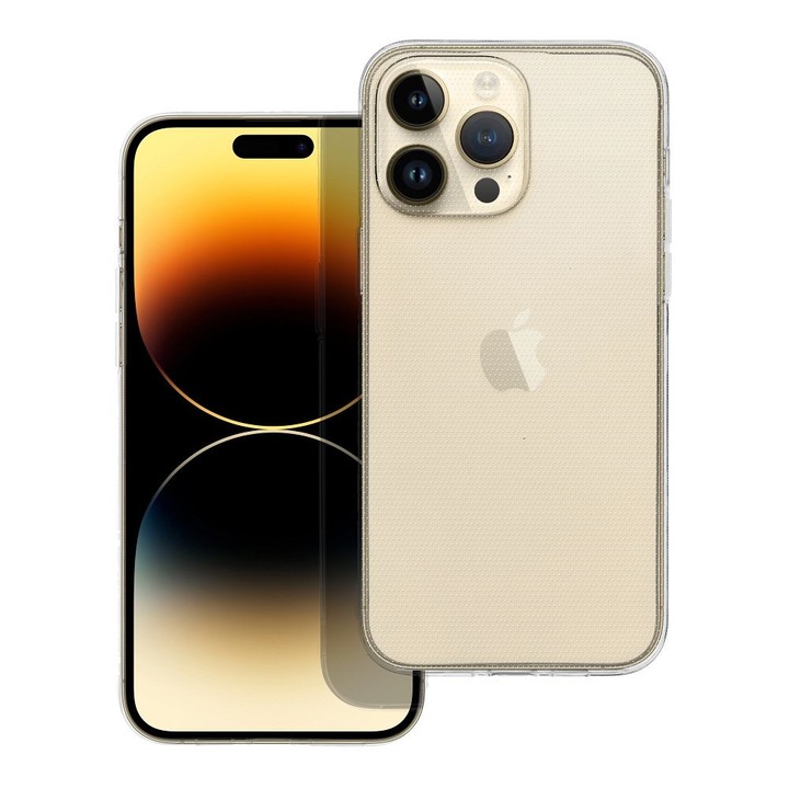 Калъф за iPhone 16 Pro, Дебел, Защита на камерата, Силикон, 2 мм, Прозрачен