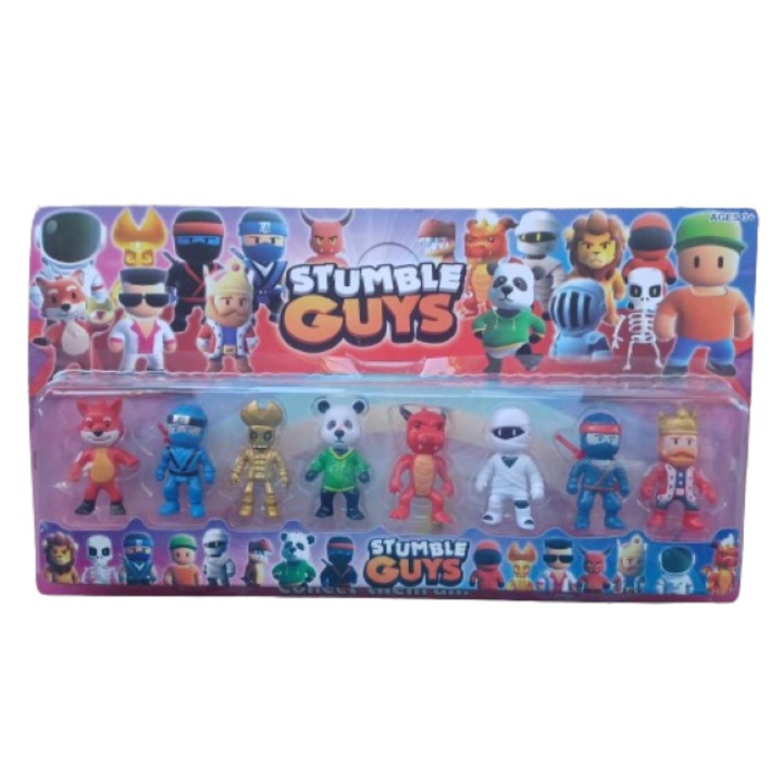 Set 8 figurine, Stumble Guys, Multicolor