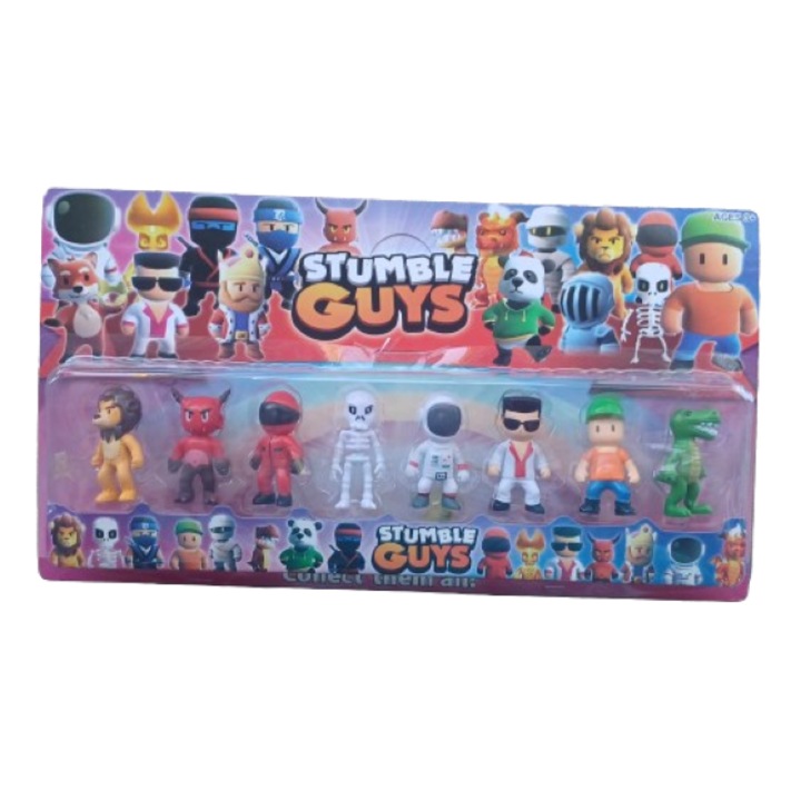 Set 8 figurine, Stumble Guys, Multicolor