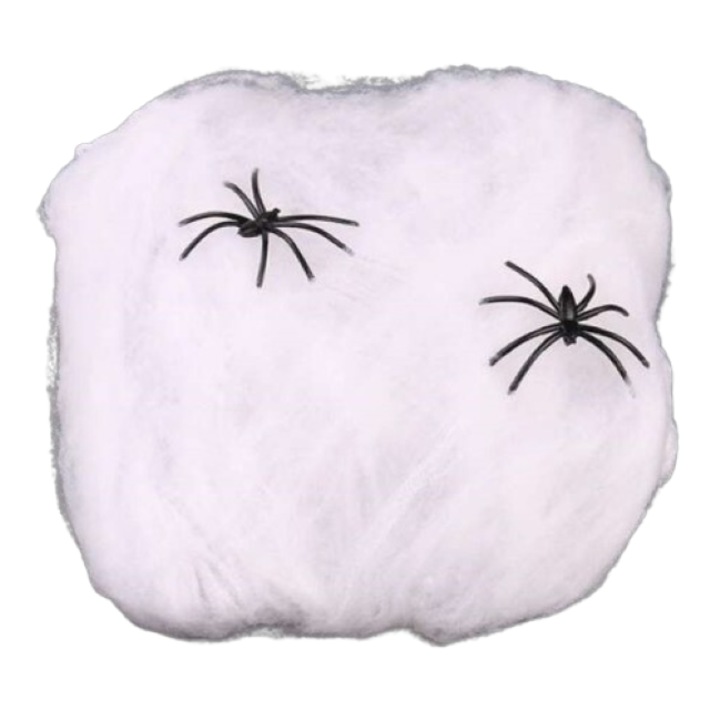 Halloween Pókháló pókokkal farsangi jelmez és dekoráció fehér