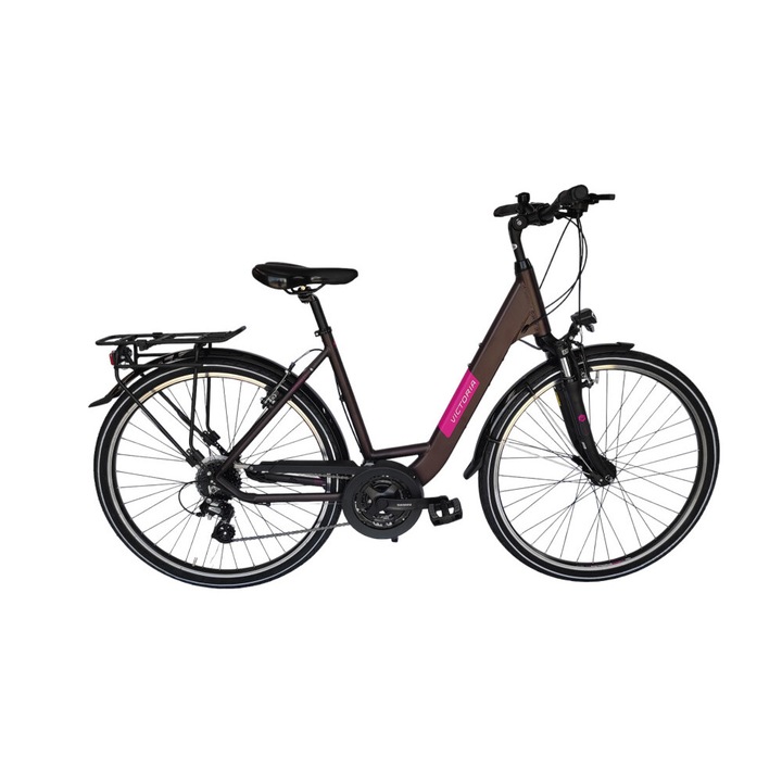 Дамски трекинг велосипед Victoria Trekking 2.7 Wave, цвят Eggplant, 51 см