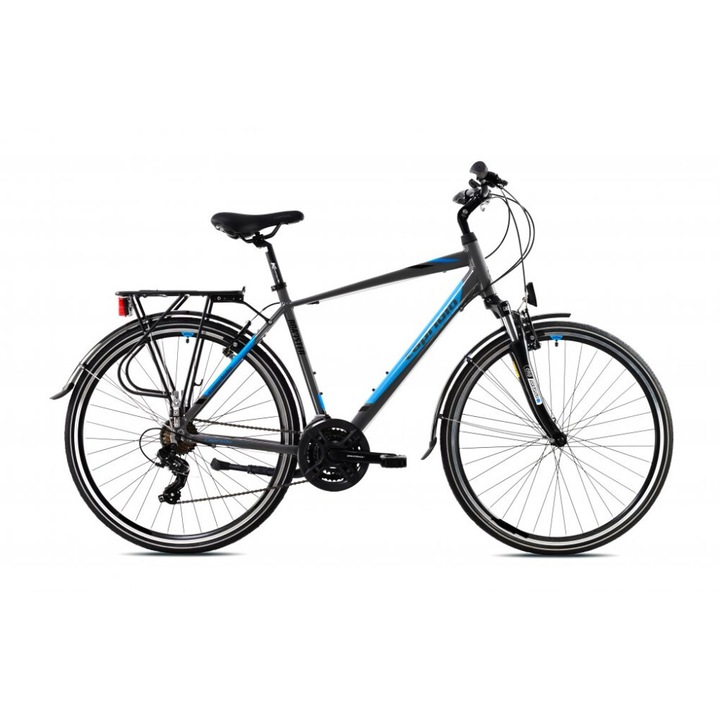 Capriolo Roadster Man 1.0 férfi trekking kerékpár 22" Grafit-Kék
