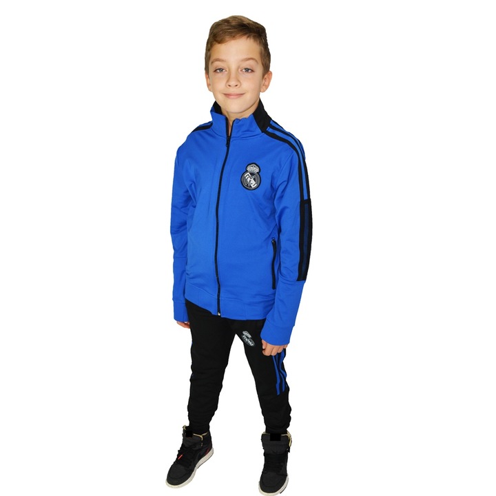 Trening Copii - Real M., Albastru si Negru, 176 cm
