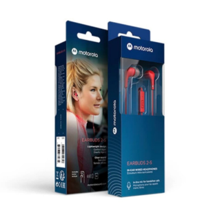 Casti in-ear cu microfon universale, iphone si samsung, alb