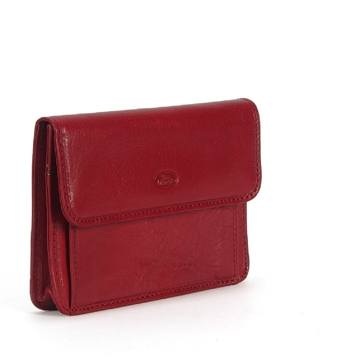 Valódi bőr kézitáska, Katana, meggyszínű