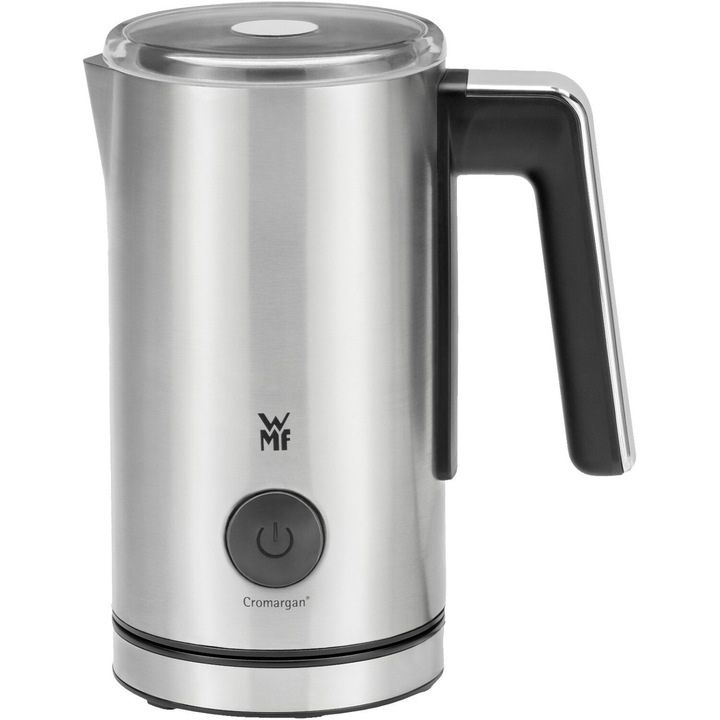 Accesoriu cafetieră, WMF Stelio, spumator lapte, 3 programe, LED, inox, 250ml