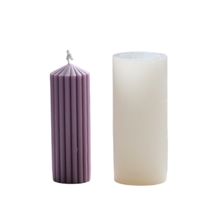 Matrita Silicon pentru lumanari decorative si sapun model conic si liniar