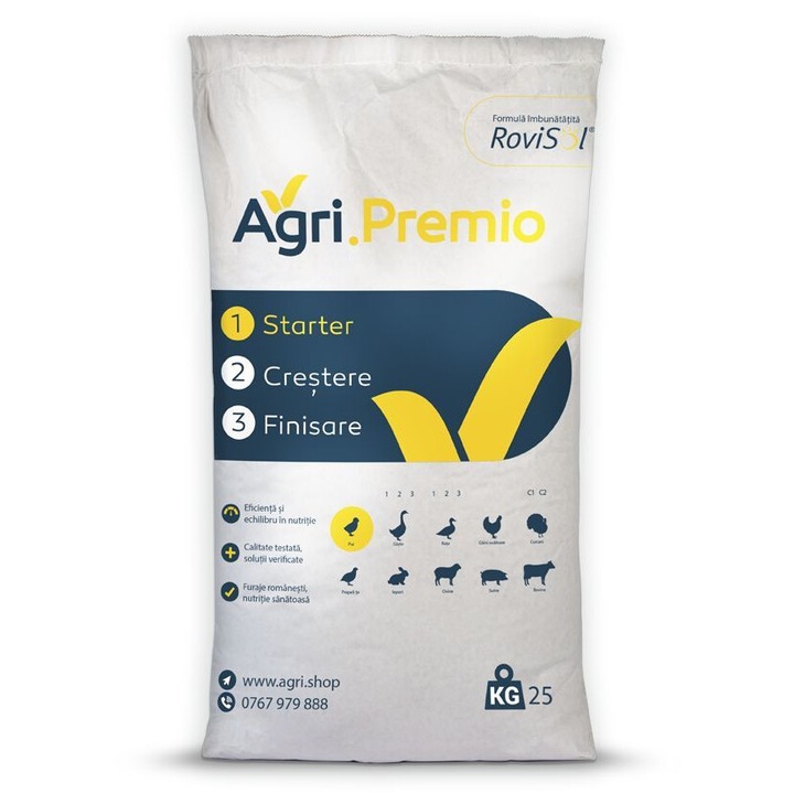 Csirke kezdő takarmány I. fázis Agri.Premio (25 kg), Agri.Shop