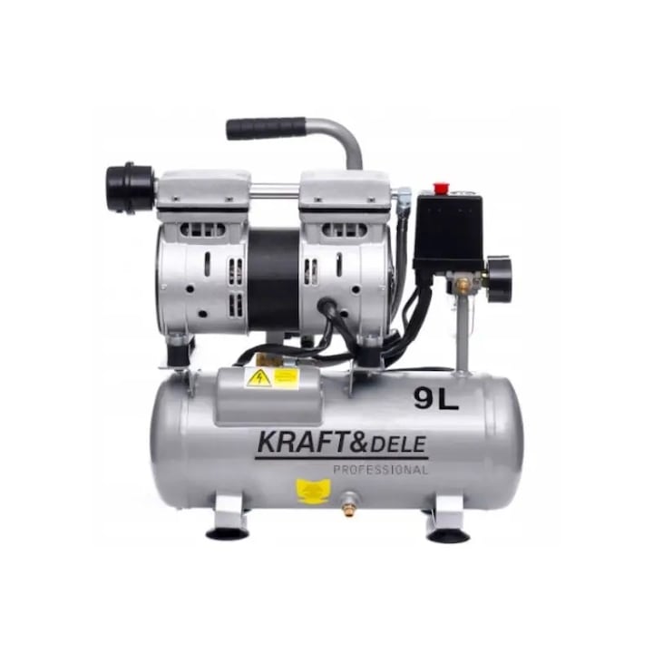Compresor fara ulei, Kraft&Dele, 9L, KD1384