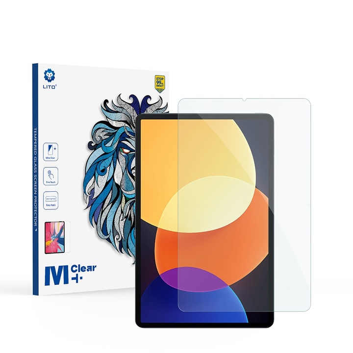 Фолио за Xiaomi Pad 5/Pad 5 Pro, tru Xiaomi Pad 5/Pad 5 Pro - Lito 2.5D Classic Glass, O41, Secure glass, Clear