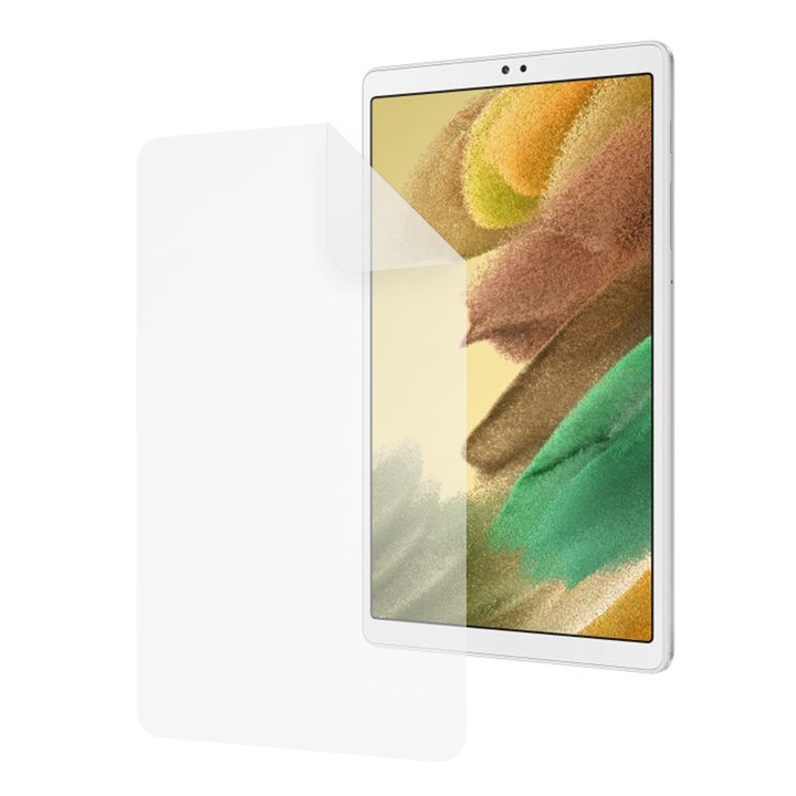 Folie Silicon High Definition pentru Samsung Galaxy Tab A7 Lite, COMANDO TAB PROTECT, Anti-Soc, Rezistenta la zgarieturi, Ultra-subtire, Strat Oleofobic, Sensibilitate ridicata, Aplicare usoara, Transparent