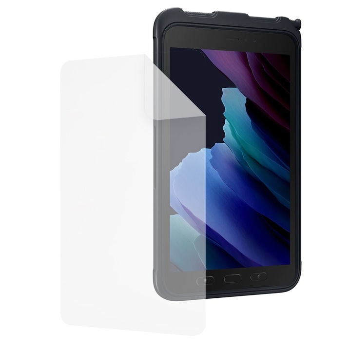 Folie Silicon High Definition pentru Samsung Galaxy Tab Active3, COMANDO TAB PROTECT, Anti-Soc, Rezistenta la zgarieturi, Ultra-subtire, Strat Oleofobic, Sensibilitate ridicata, Aplicare usoara, Transparent