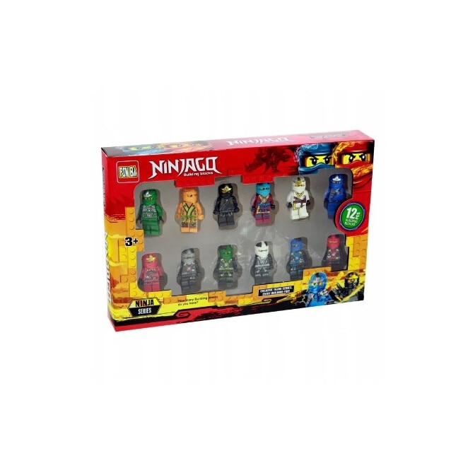 Set 12 figurine de jucarie, Ninjago, Plastic, PICCGROVE