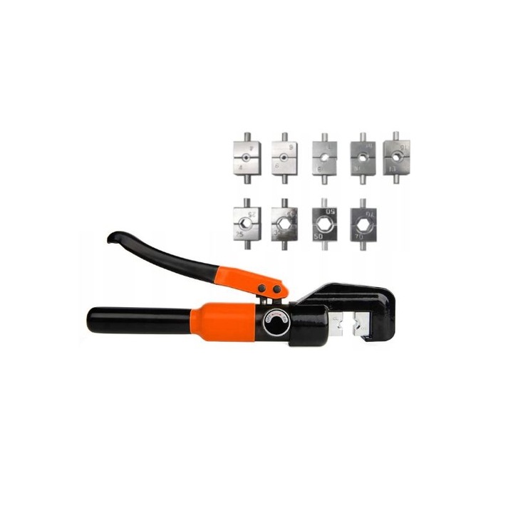 Hidraulikus krimpelő fogó, 4-70 mm, Kraft & Dele KD10879