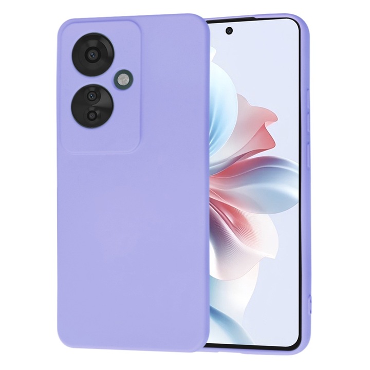 Защитен калъф за Oppo Reno11 F, Cipsir Safe, SoftFlex, Q45, Silicone, Light Plum Violet