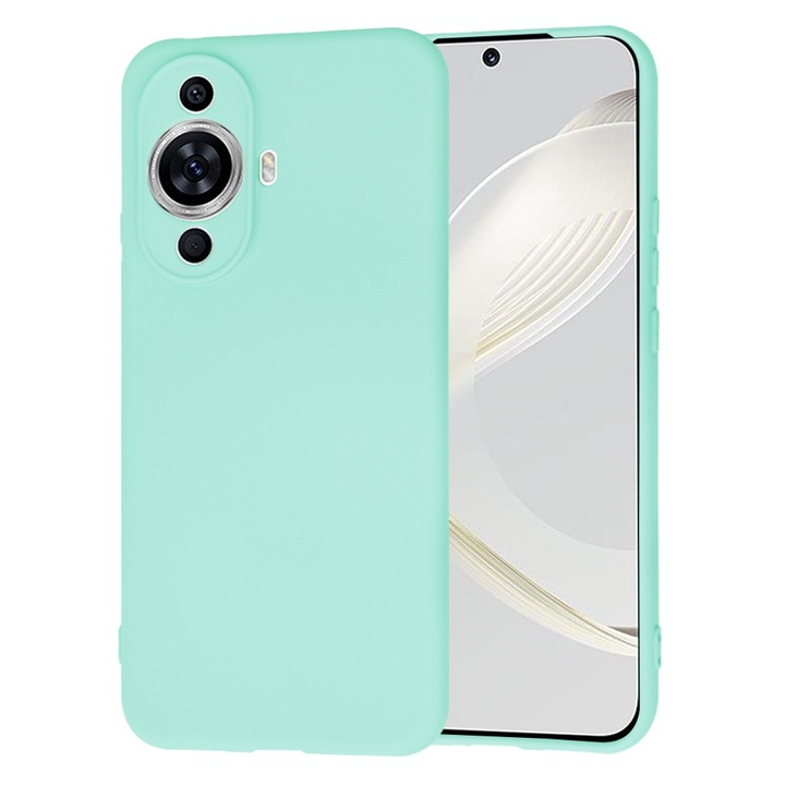 Husa din silicon pentru Huawei nova 12s, Smartphosis SoftFlex, Albastru deschis