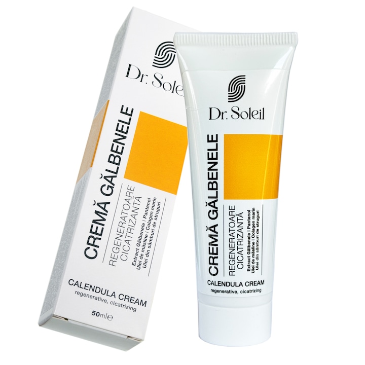 Крем Dr. Soleil, с пантенол, зехтин, морски колаген и масло от гроздови семки, 50 ml