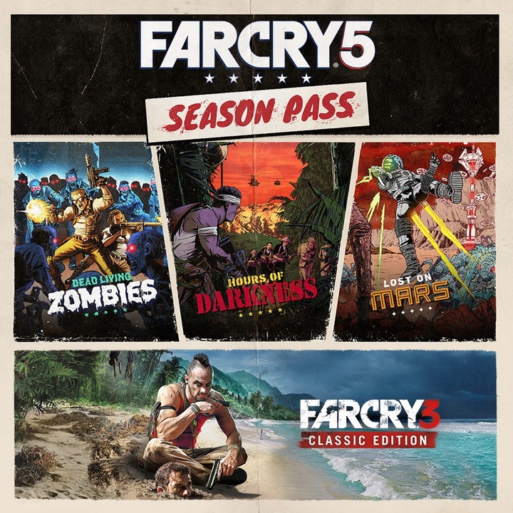 Licenta Joc Far Cry 5 Season Pass + Far Cry 3 Pc Key Ubisoft (Cod Activare Instant)