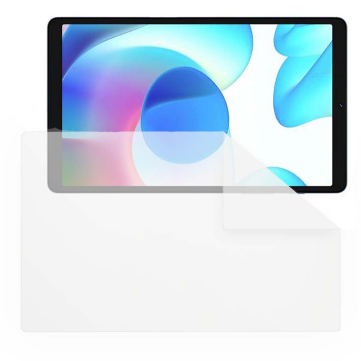 Folie Silicon High Definition pentru Realme Pad Mini, COMANDO TAB PROTECT, Anti-Soc, Rezistenta la zgarieturi, Ultra-subtire, Strat Oleofobic, Sensibilitate ridicata, Aplicare usoara, Transparent