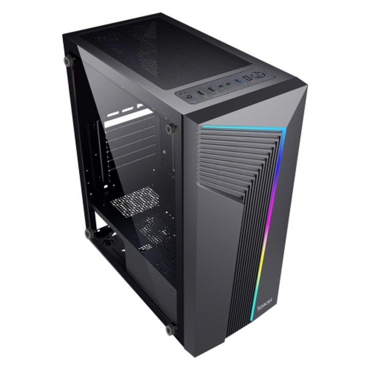 Компютър Desktop PC System Warrior AMD Ryzen 5 до 3.8 Ghz, 32 GB RAM DDR4, SSD 1 TB m.2 NVME, видеокарта AMD Radeon RX Vega 11, кутия за игри RGB