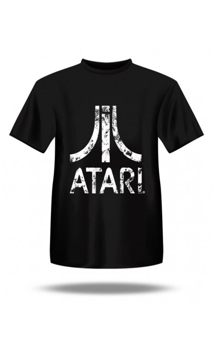 Tricou, Blaze Entertainment, Atari T-Shirt, Distressed logo (AP5), Retro, Negru, Negru