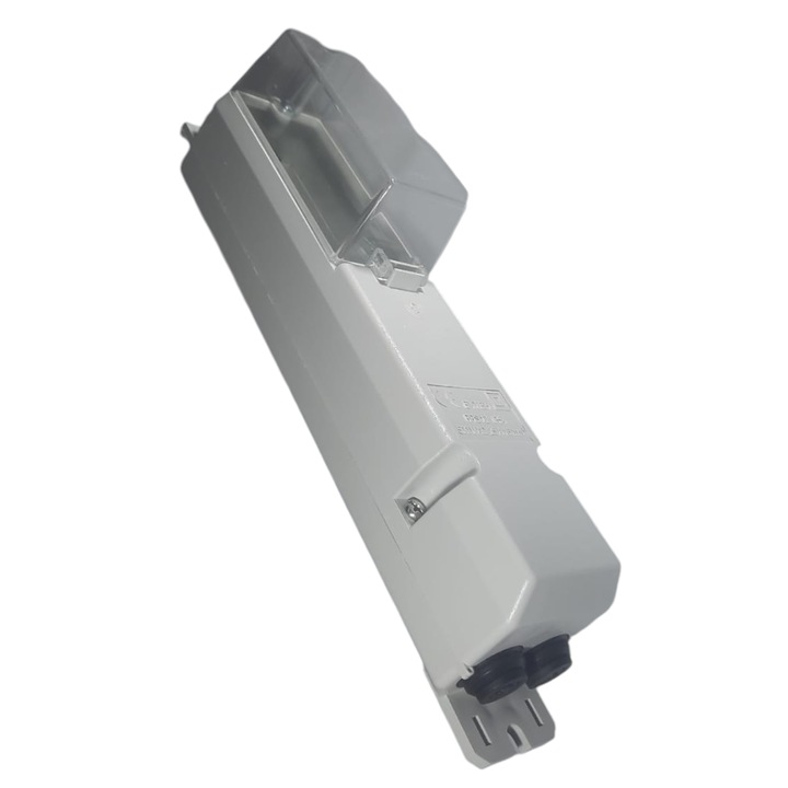 Cutie goala pentru iluminat public 25A 500V 305x87mm cu capac transparent