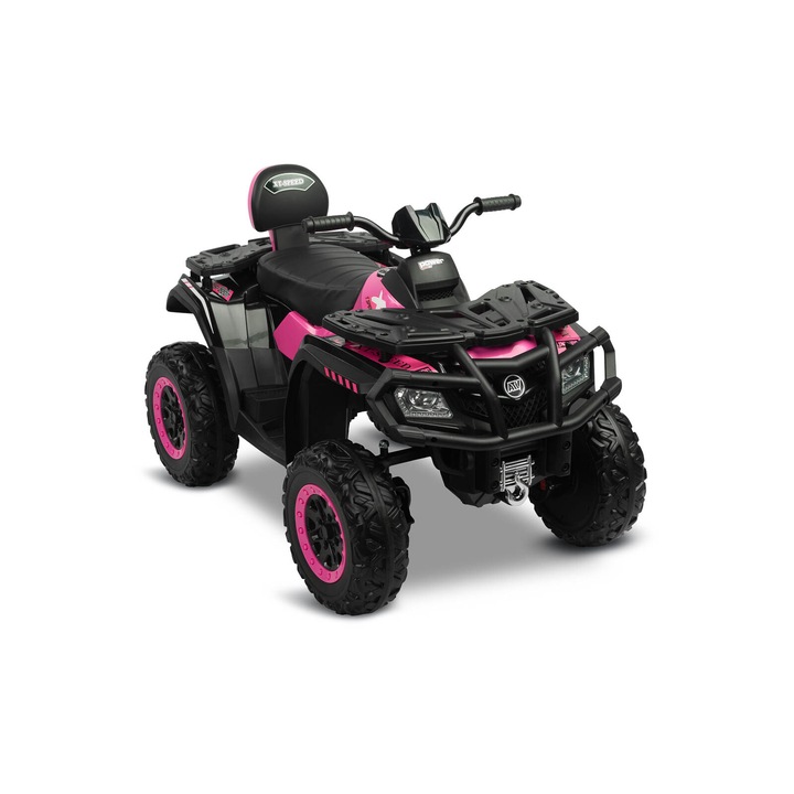 Vehicul Alimentat cu Baterie Pentru Copii, TOYZ, Rush, de la 3 la 8 Ani, 112x66x69cm, Roz