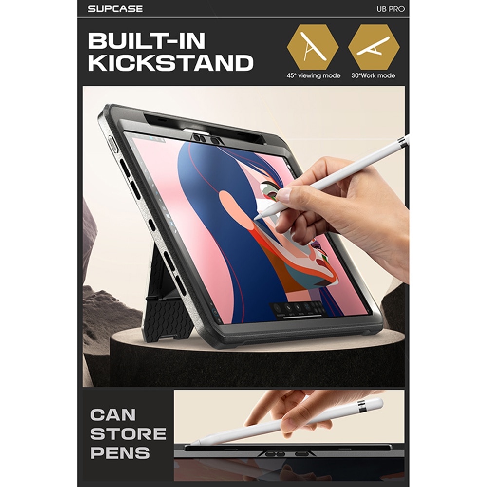 Husa Cu Grad Ridicat de Protectie pentru iPad Pro 11 2024, Tuds Armor, Unicorn Beetle Pro, Q53, Thermoresistant plastic, Intense Dark