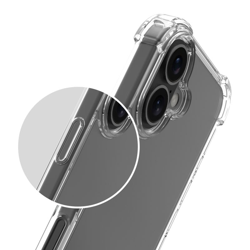 Husa pentru iPhone 16 DaDen, Ultra Protection, Protectie colturi, Anti soc, Rezistenta la impact, Transparenta