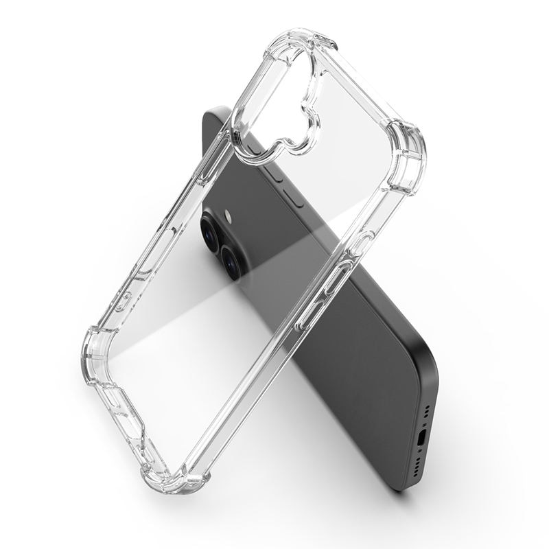 Husa pentru iPhone 16 DaDen, Ultra Protection, Protectie colturi, Anti soc, Rezistenta la impact, Transparenta