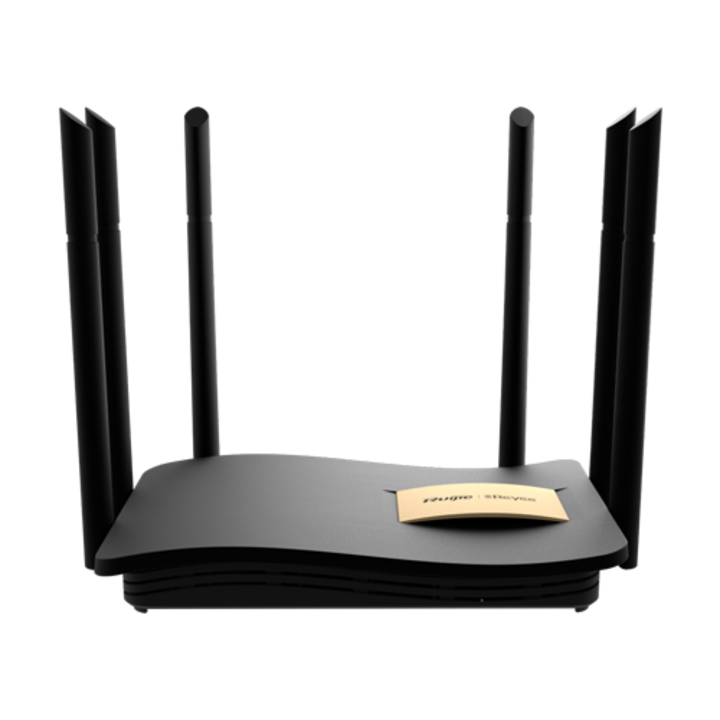 Router WiFi 5 Dual Band, 4 porturi Gigabit, AC1300, 6 dBi, Cloud Management, Ruijie