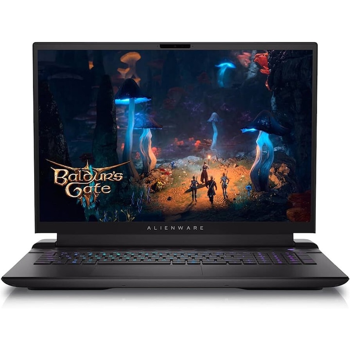 Laptop Dell Gaming Alienware M18 R2, 18 inch 2560 x 1600, Intel Core i9-14900HX 24 C / 32 T, 2.2 GHz - 5.8 GHz, 36 MB cache, 64 GB DDR5, 2 TB SSD, Nvidia GeForce RTX 4090, Windows 11 Pro, Dark Metallic Moon