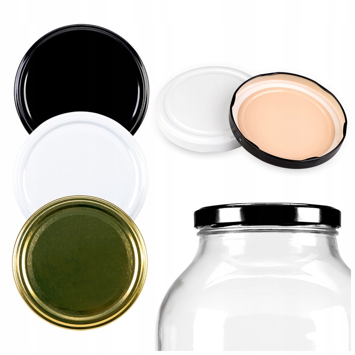 Set Capace 100 mm, SuperButelki, 6 Carlige Pentru Etansare Maxima, Constructie Solida Din Metal, Usor De Utilizat Si De Spalat, Contact Cu Alimentele, Multicolor, 10 Buc